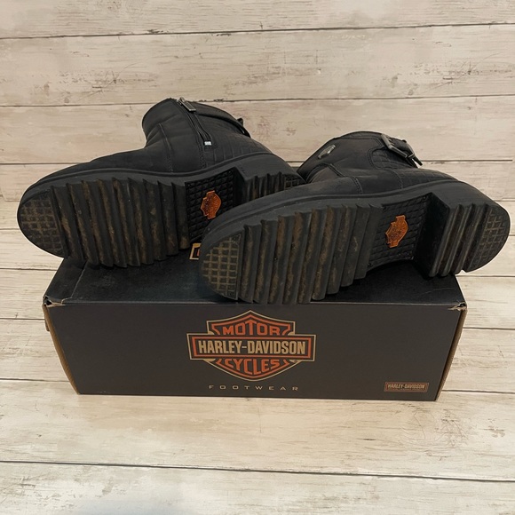 Harley Davidson Kelso Moto Boots Ripple Sole - Used - Picture 3 of 9